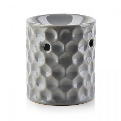 GREY MINI CERAMIC OIL BURNE