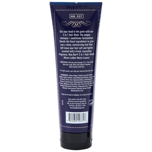 Shampoo + Conditioner 2 en 1 Man Bar - Savia Sage y Bergamota