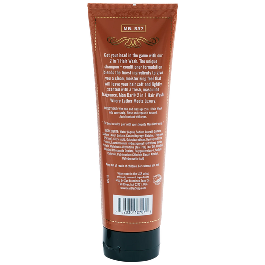 Shampoo + Conditioner 2 en 1 Man Bar - Tabaco Especiado
