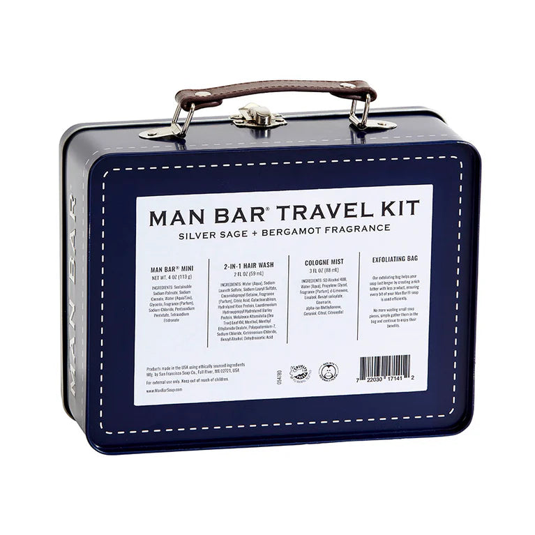 Man Bar Travel Kit - Silver Sage & Bergamot