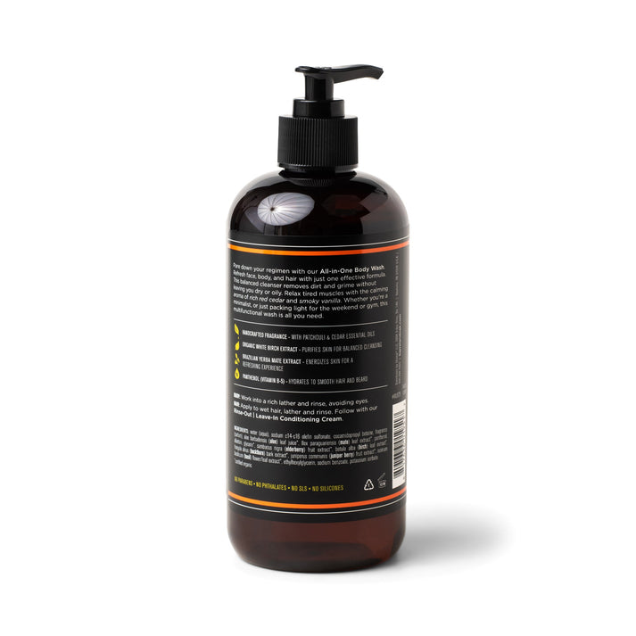 Bourbon Cedar Body Wash 16 oz