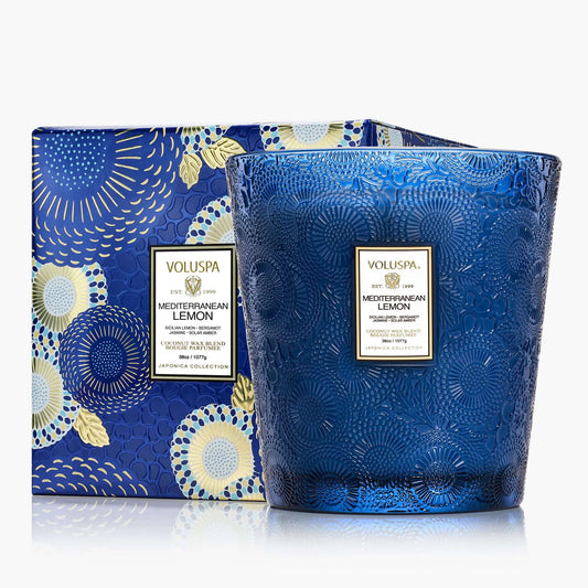 Mediterranean Lemon 3 Wick Hearth Candle