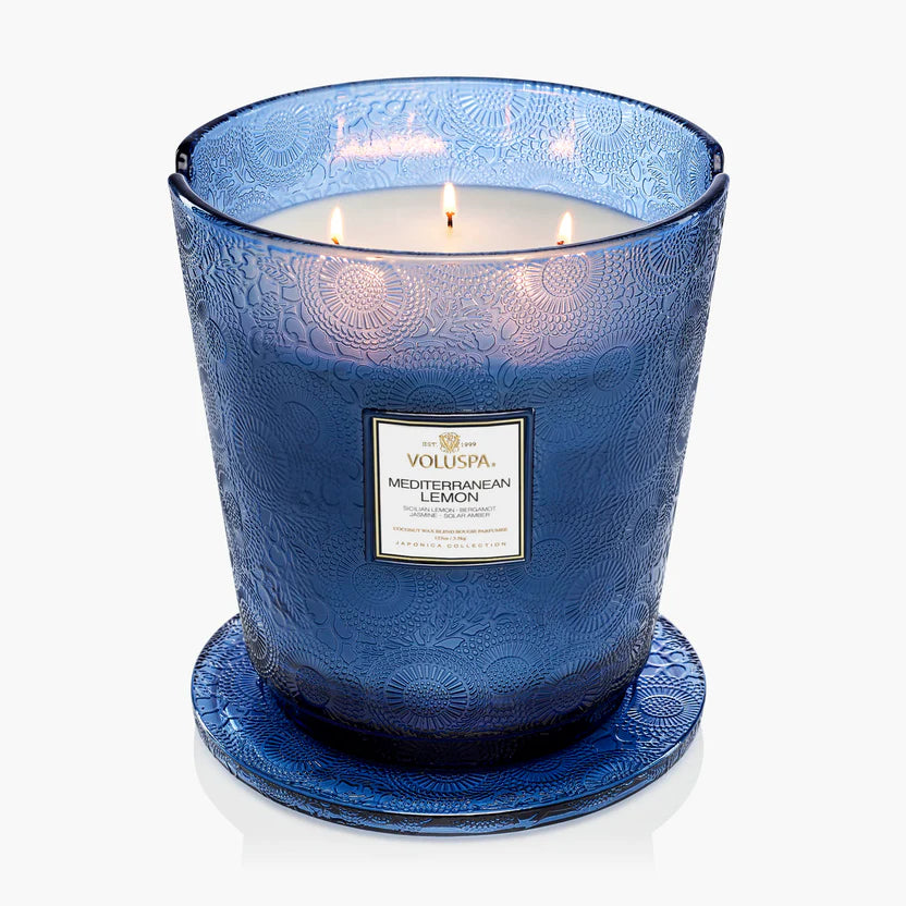 Mediterranean Lemon 5 Wick Hearth Candle