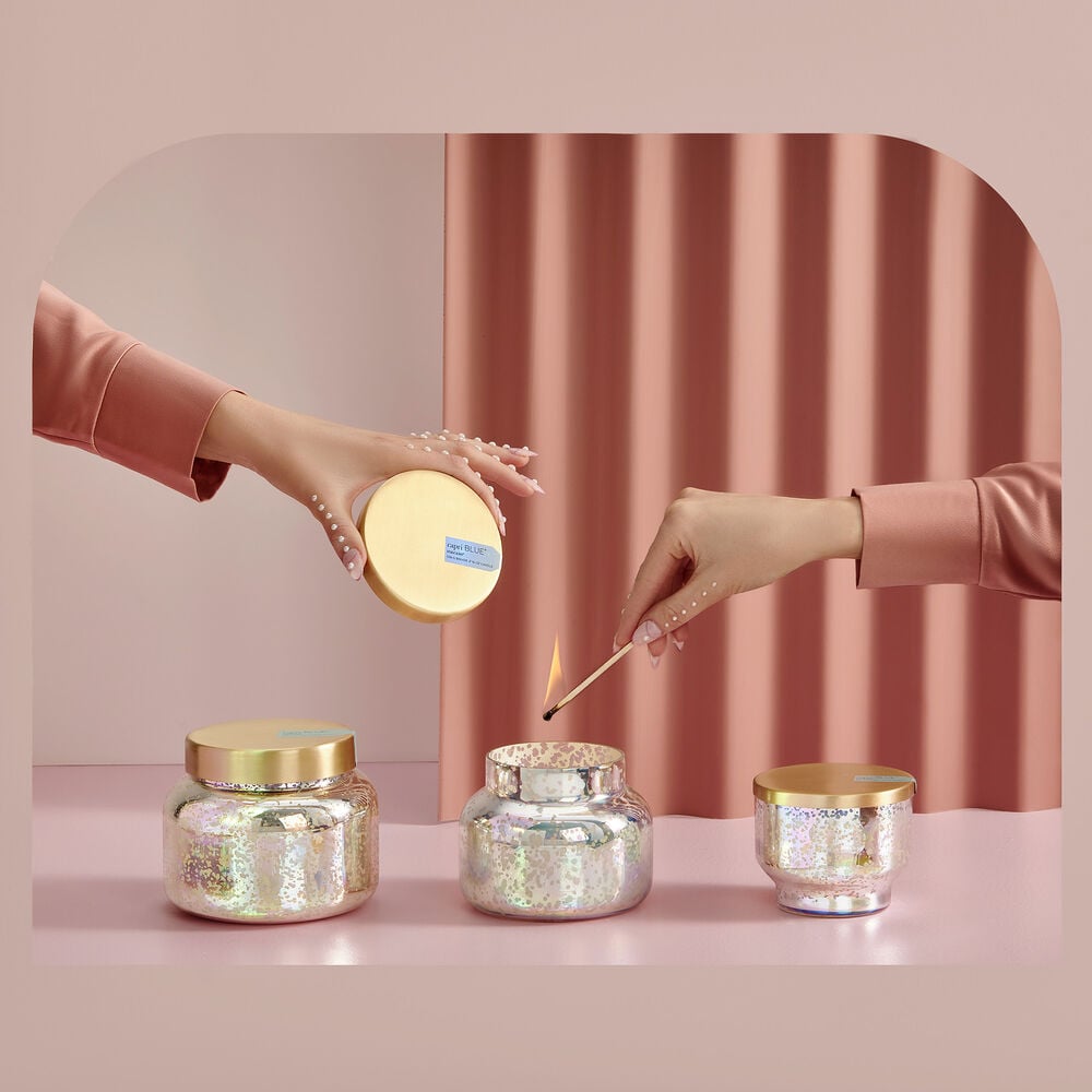 Volcano Mercury Iridescent Inverted Candle 10 OZ