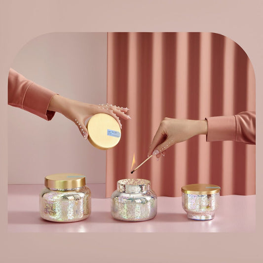 Volcano Mercury Iridescent Inverted Candle 10 OZ