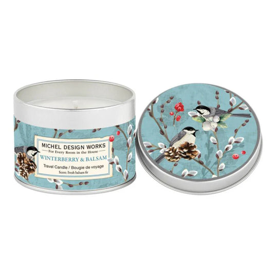 Winterberry & Balsam Travel Candle
