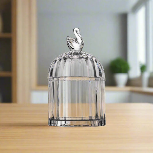 Mini caja cubierta con cisne / Mini Swan Covered Box