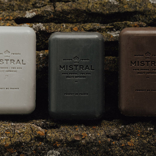 MISTRAL TRAVEL BAR SOAP 80G MENS CEDARWOOD MARINE / Jabón en barra para hombres