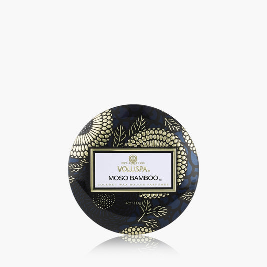 Moso Bamboo Petite Tin Candle