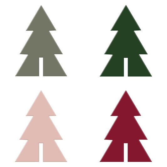 Acrylic Drink Markers - Trees - Set of 4