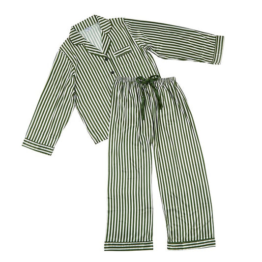 BELLA APPAREL LONG SLEEVE GREEN STRIPE