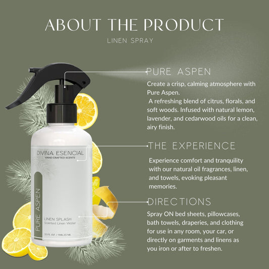 Linen Spray - Pure Aspen - 16 oz