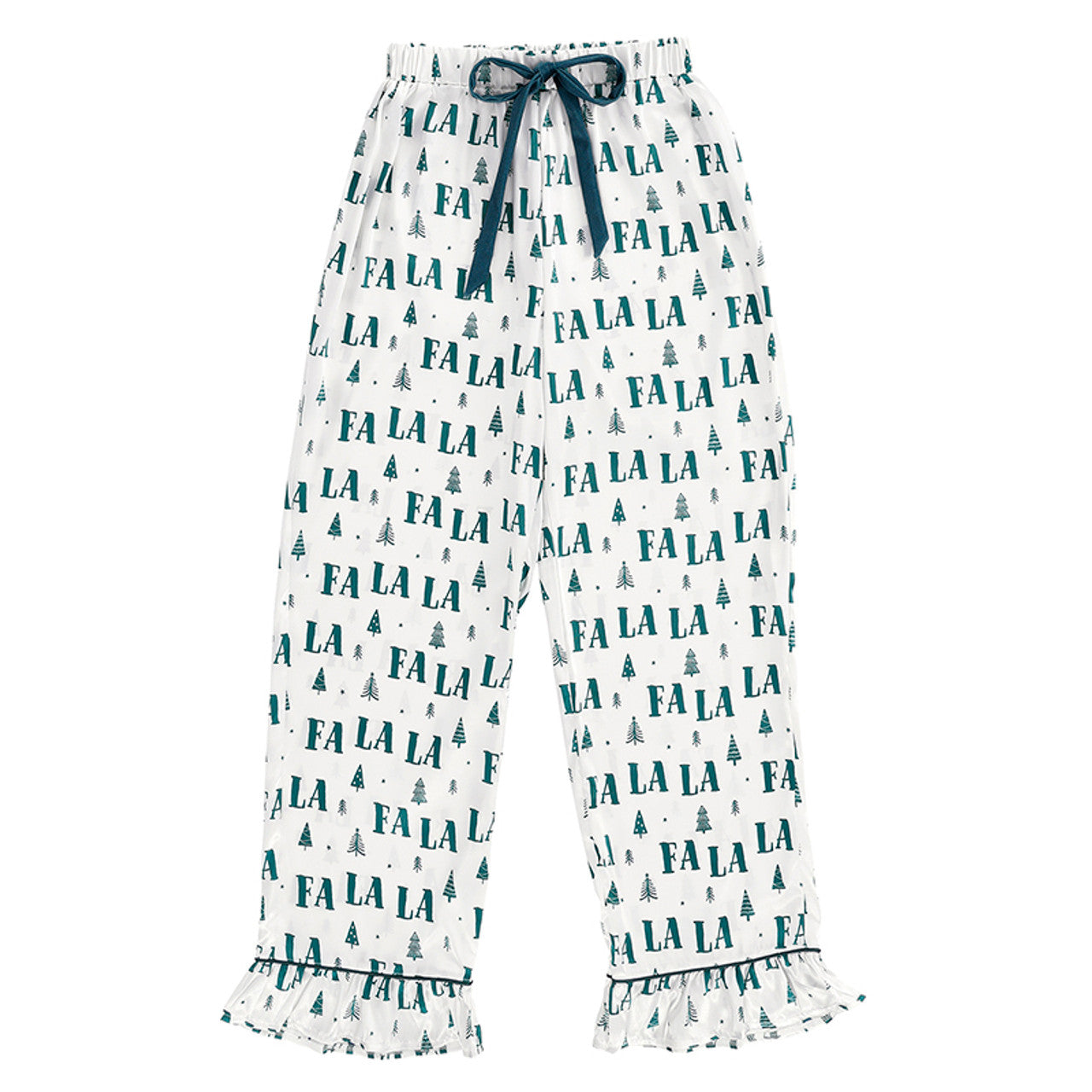 Satin Long Sleeve Ruffle Green FALALA