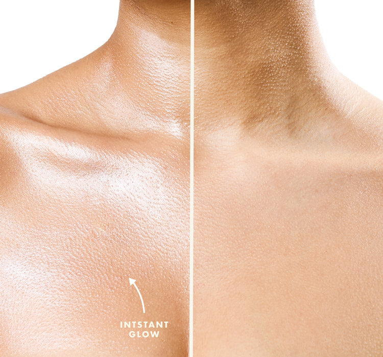 Mousse corporal iridiscente antiedad Rosé Moon Dip® de edición limitada