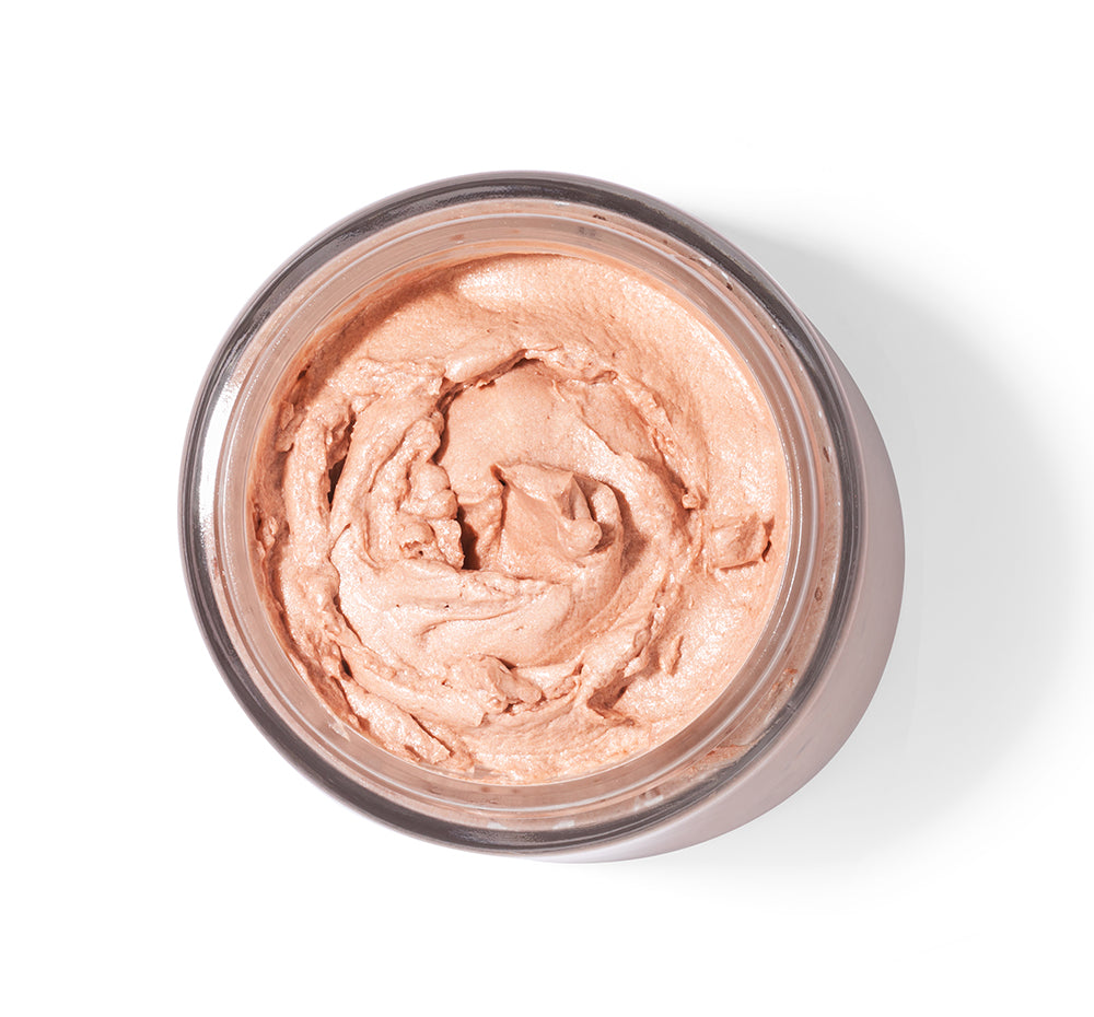 Mousse corporal iridiscente antiedad Rosé Moon Dip® de edición limitada