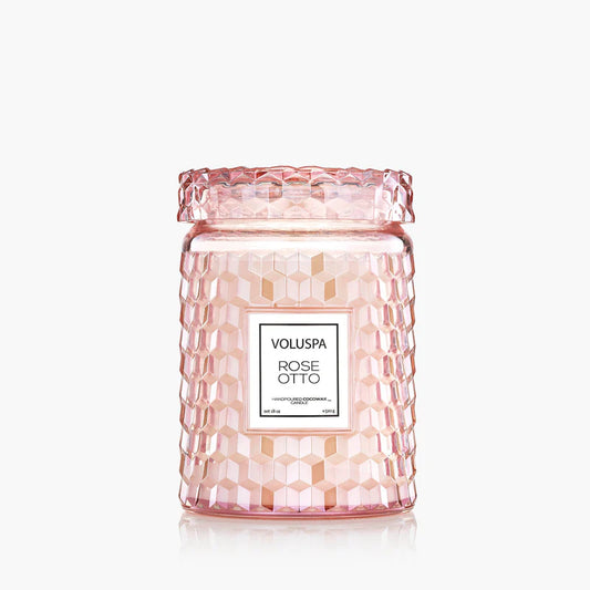 Rose Otto Large Jar Candle 18oz
