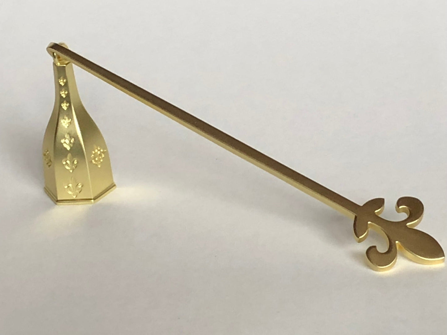 Candle Snuffer in Matte Gold with Fleur De Lis Motif