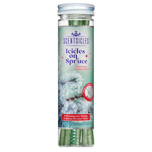 Scentsicles Scented Ornament Sticks, Icicles on Spruce, 6ct Bottle
