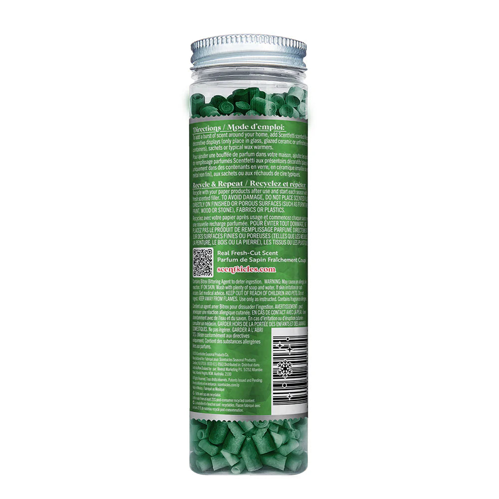 Scentsicles Scentfetti Scented Paper Filler, White Winter Fir, 125g Bottle