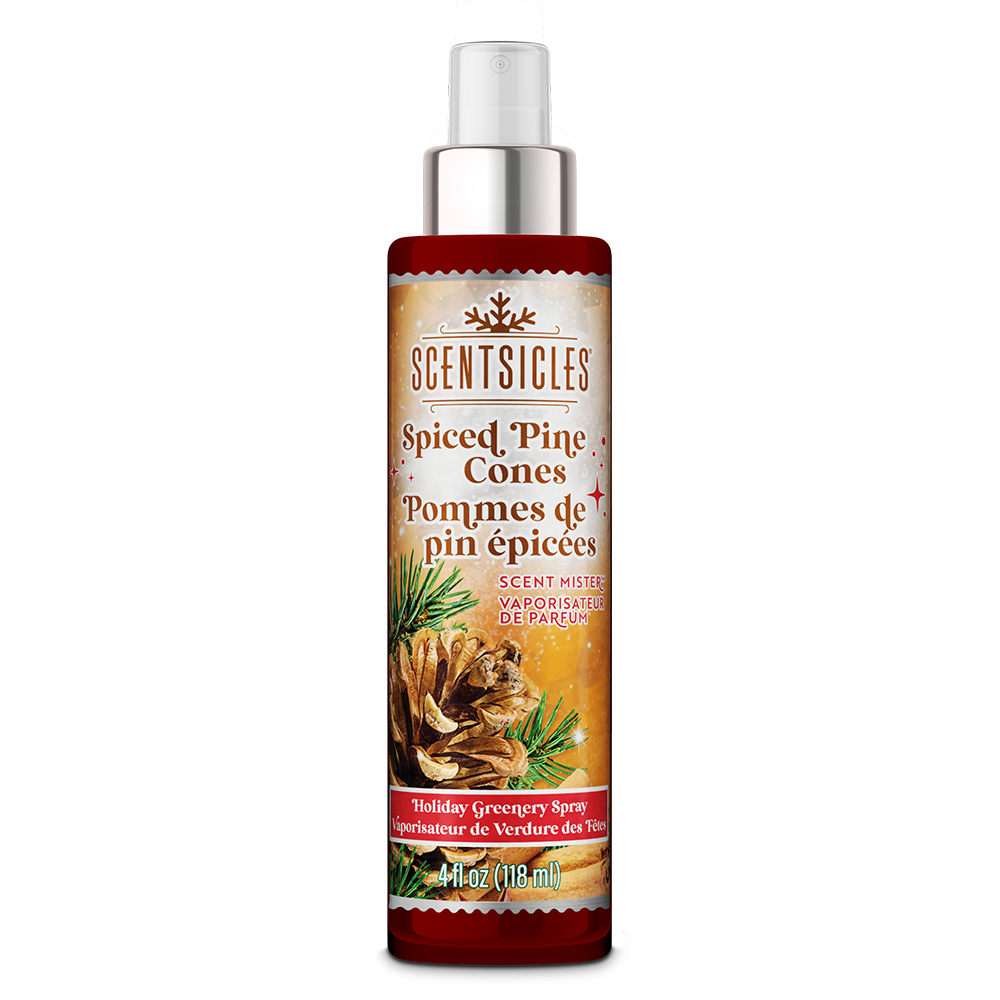 Spray perfumado Scentsicles Scent Mister, piñas especiadas, 4 oz