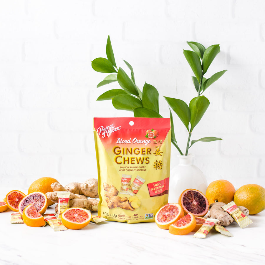 Prince of Peace Ginger Candy (Chews) With Blood Orange, 8oz