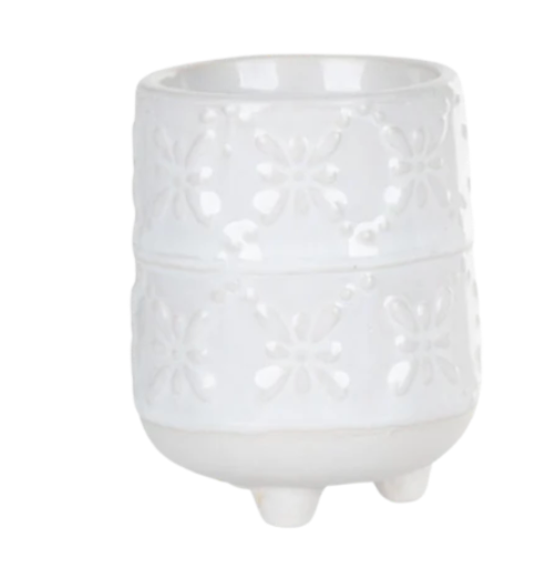 Stripes Stoneware Mini Planters