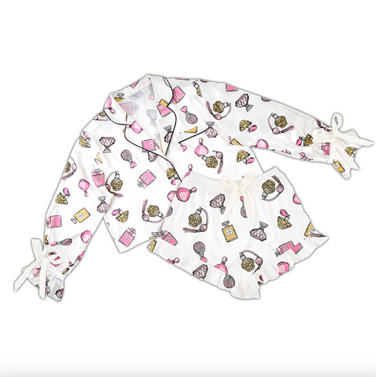 BELLA APPAREL VELVET BOW TWO PC-PERFBOTTLE-S