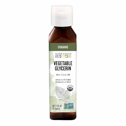Aceite orgánico para el cuidado de la piel, glicerina vegetal, 4 onzas líquidas