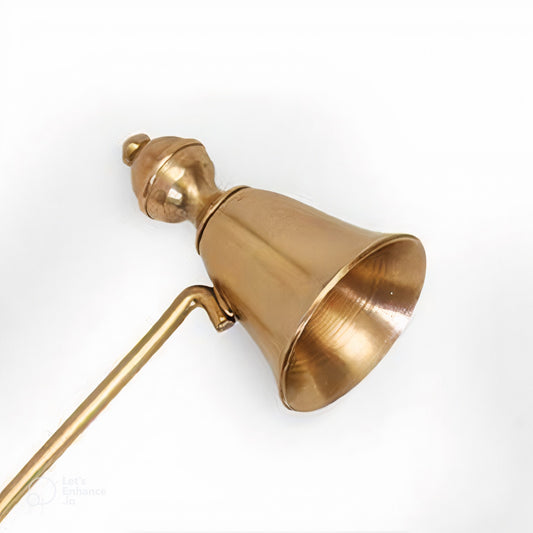 ANTIQUED GOLD CANDLE SNUFFER