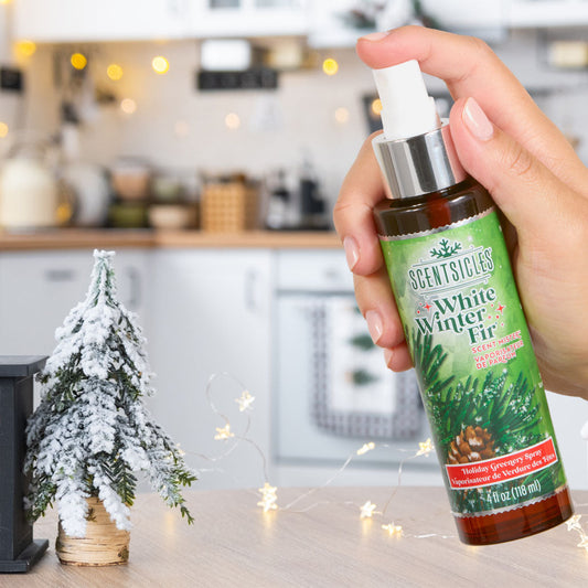 Kit Exclusivo Scentsicle Snowberry Pine Spray, Stand, Ornament