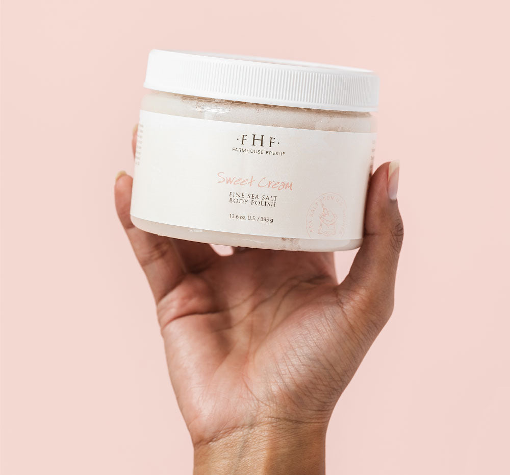 Sweet Cream Fine Sea Salt Body Polish scrub