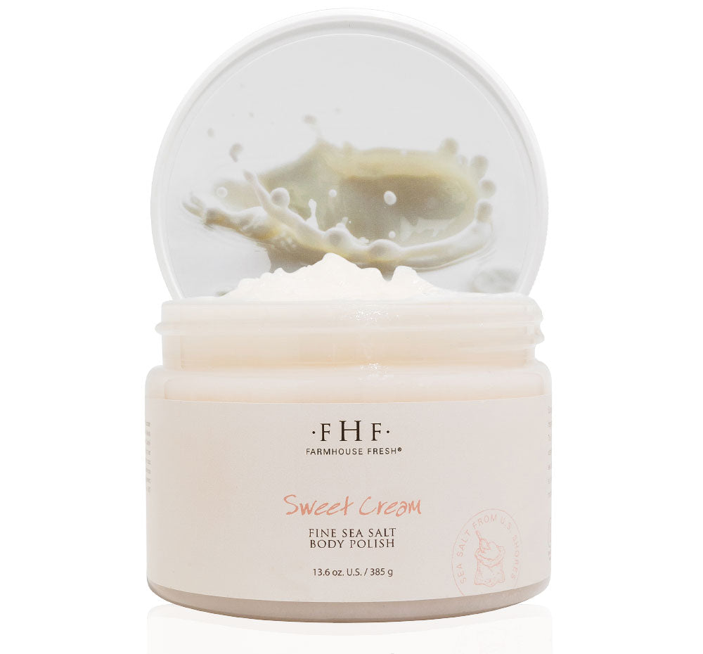Sweet Cream Fine Sea Salt Body Polish scrub