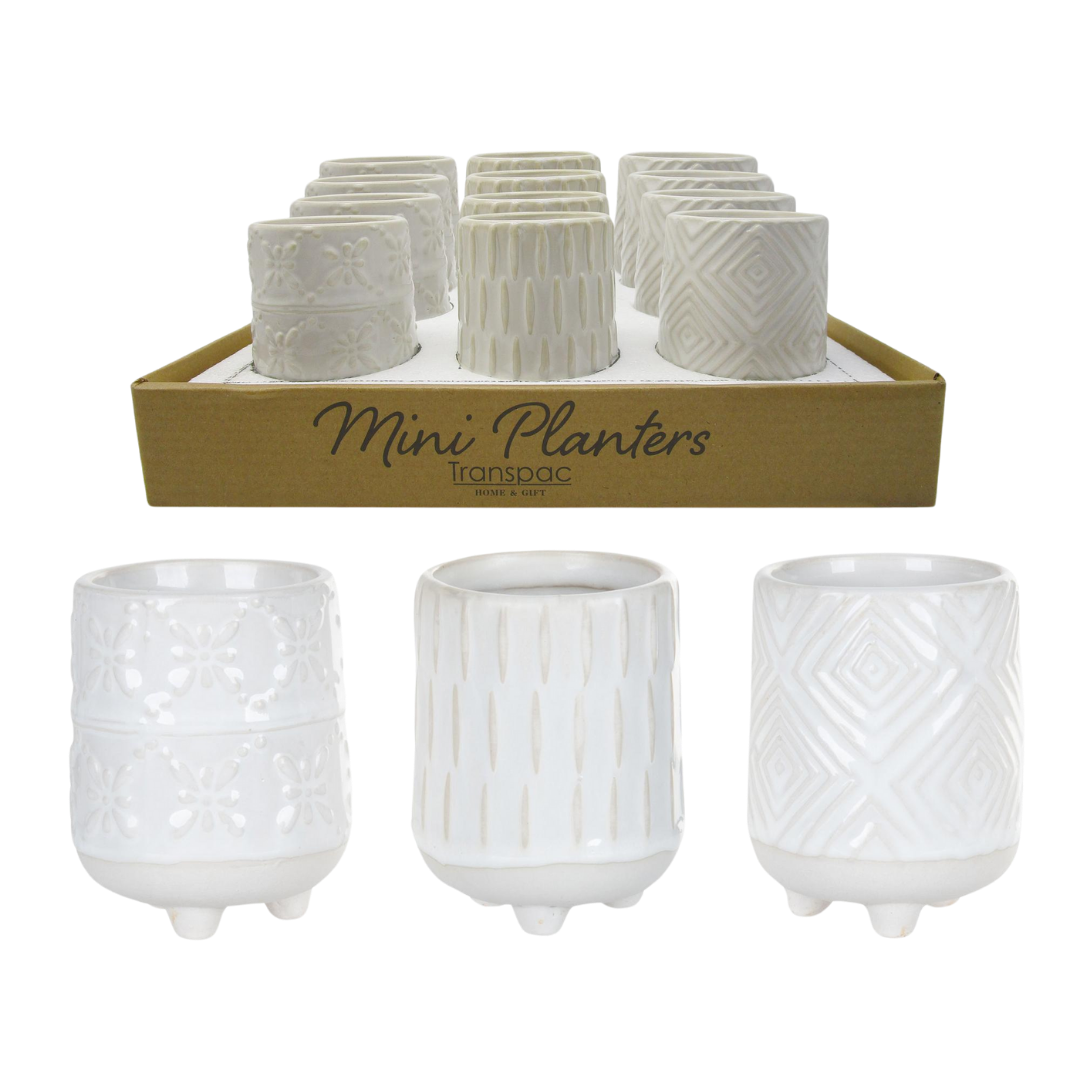 Stoneware Mini Planters