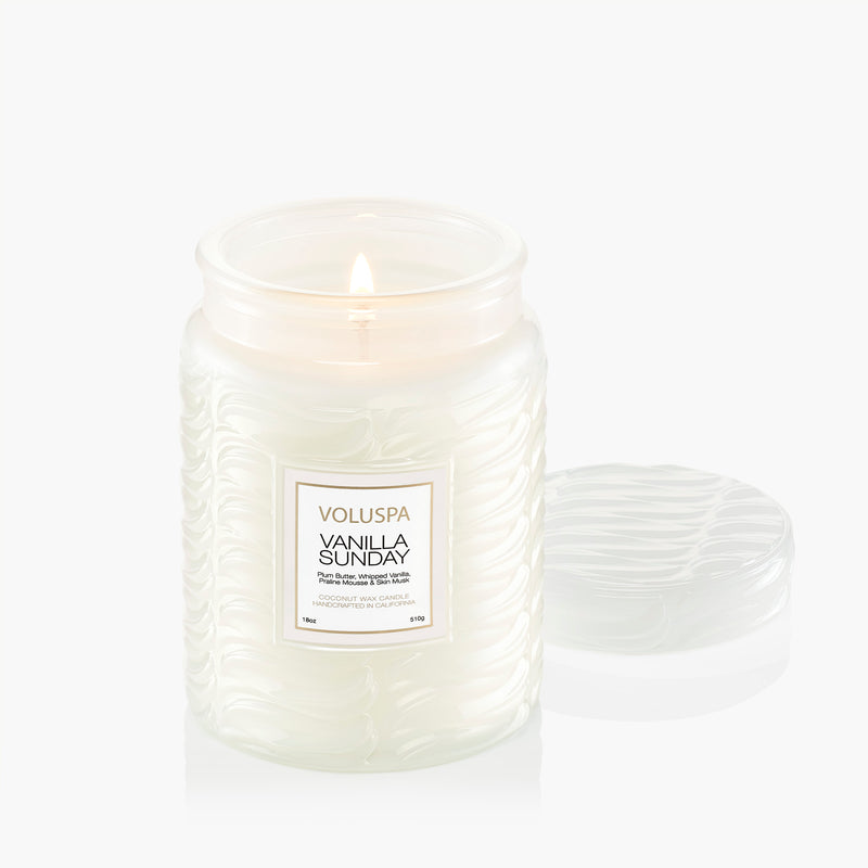VANILLA SUNDAY 18OZ LARGE JAR Candle