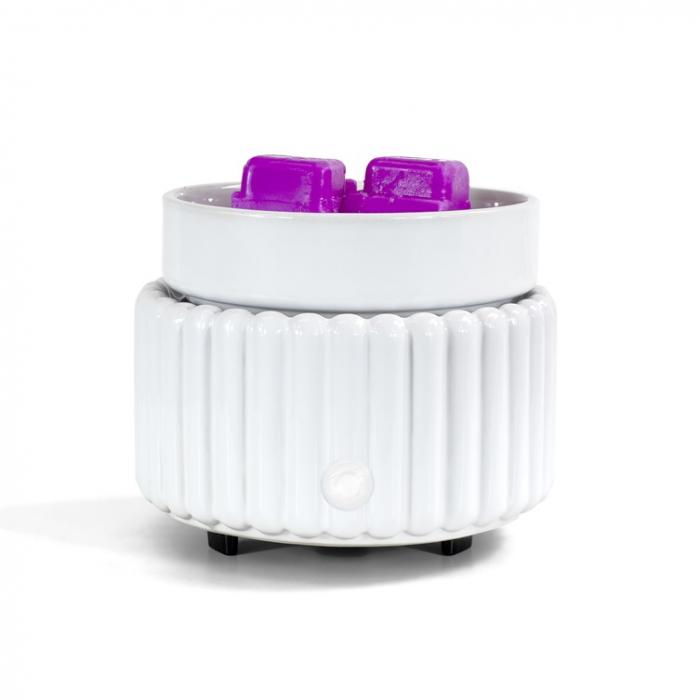 Wax Melt Warmer - Stripes White