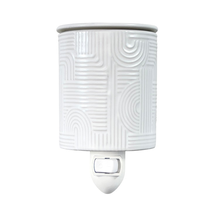 Calentador de cera enchufable - Diseño blanco