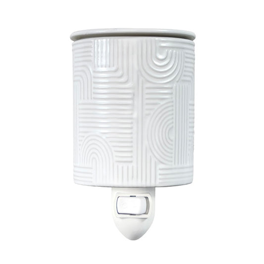 Calentador de cera enchufable - Diseño blanco