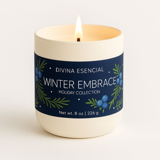 Winter Embrace Candle witn Canvas Bag – Fall to Winter Scent