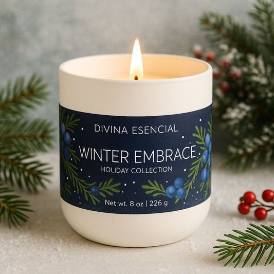 Winter Embrace Candle witn Canvas Bag – Fall to Winter Scent