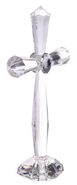 Medium Standing Cross - Cruz Transparente de Pie