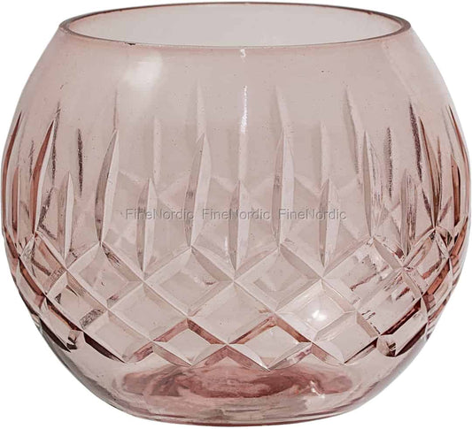 3 1/4" Etched Glass Tealight