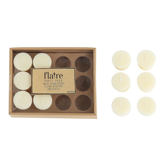 Velas votivas, juego de 12