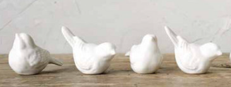 Ceramic Birds / Pájaro de cerámica blanco