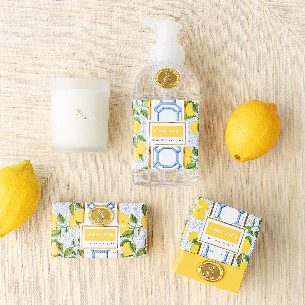 Lemon Ginger Wrapped Bar Soap Escribe una