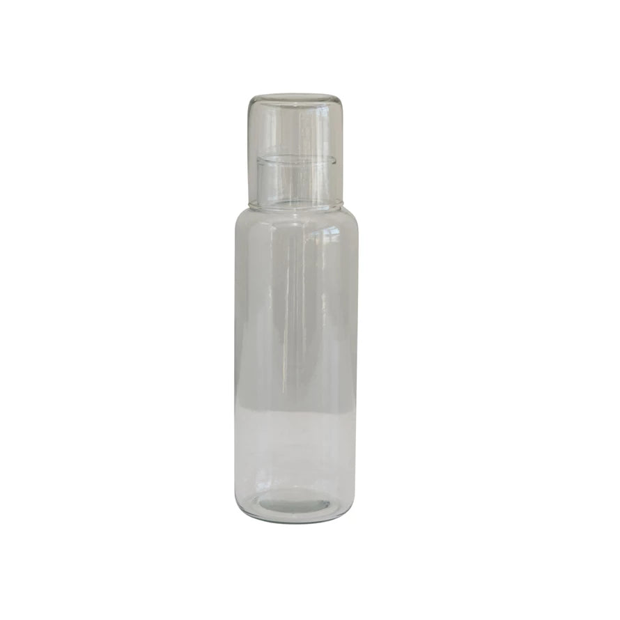 Decantador con vaso para beber