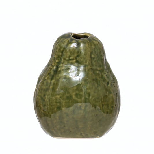Stoneware Vase w Reactive Glaze