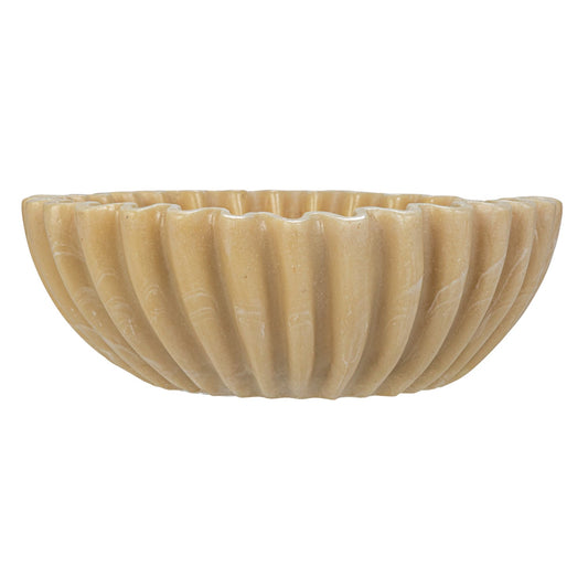 Decorative Resin Pleated Bowl - Cuenco