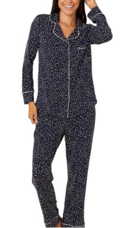 CONFETTI DOT PIMA KNIT LONG-SLEEVED SHORT SET