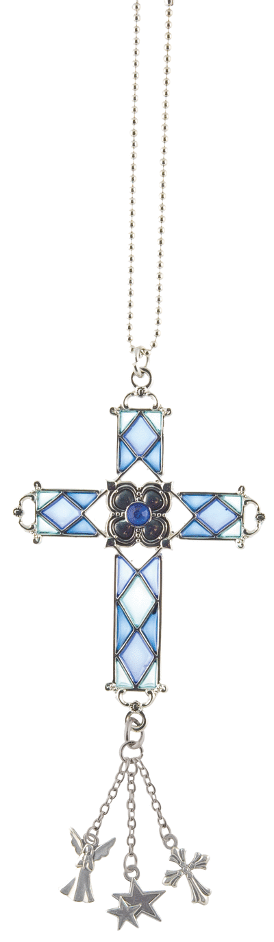 Stained Glass Car Charms - Colgante de Cruces Multicolor
