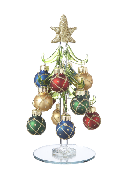 Christmas Trees with Ornaments - Árboles Navideños de Cristal
